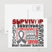 Survivor 10 Brain Chirurgie Briefkaart (Voorkant / Achterkant)