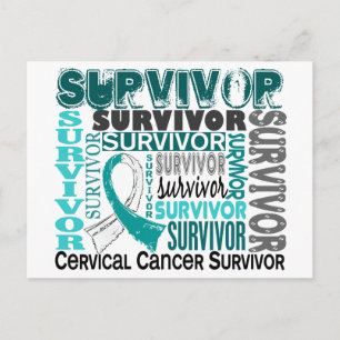 Survivor 10 Cervicale kanker Briefkaart
