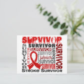 Survivor 10 Stroke Briefkaart (Staand voorkant)