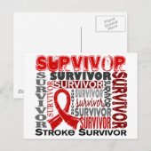Survivor 10 Stroke Briefkaart (Voorkant / Achterkant)