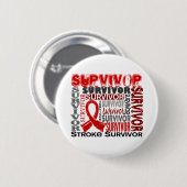 Survivor 10 Stroke Ronde Button 5,7 Cm (Voorkant /achterkant)