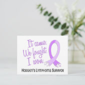 Survivor 11 Hodgkin-lymfoom Briefkaart (Staand voorkant)