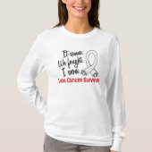 Survivor 11 Lung Cancer T-shirt (Voorkant)