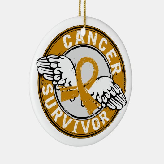 Survivor 14 Aanhangsel Kanker Keramisch Ornament (Rechts)