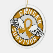 Survivor 14 Aanhangsel Kanker Keramisch Ornament (Links)