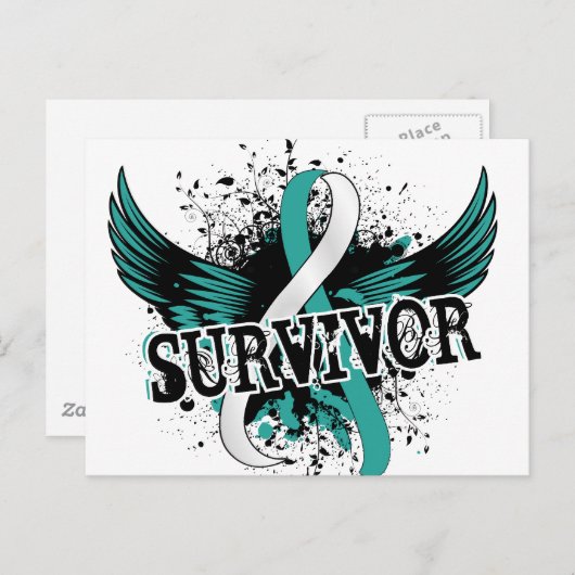 Survivor 16 Cervicale kanker Briefkaart (Voorkant / Achterkant)