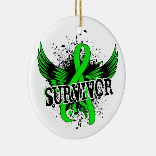 Survivor 16 Lymfoom Keramisch Ornament (Rechts)