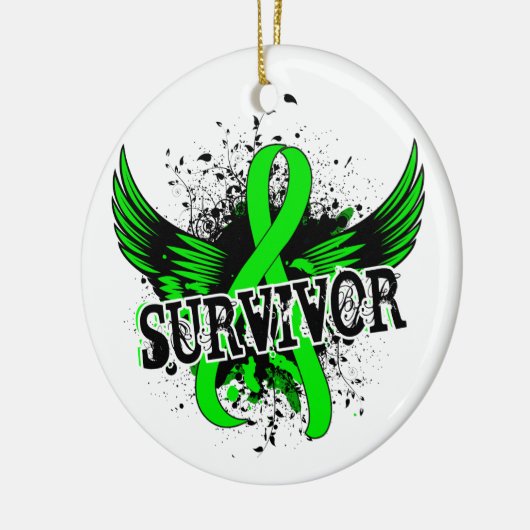 Survivor 16 Lymfoom Keramisch Ornament (Links)