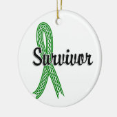 Survivor 17-Bile Duct Cancer Keramisch Ornament (Links)