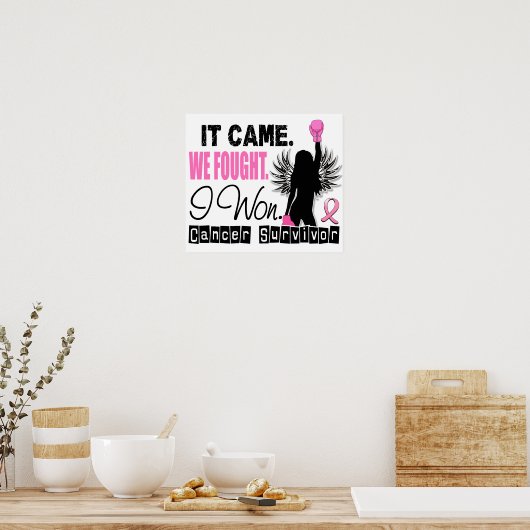 Survivor 22 Borstkanker Poster (Keuken)