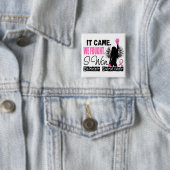 Survivor 22 Borstkanker Vierkante Button 5,1 Cm (In situ)