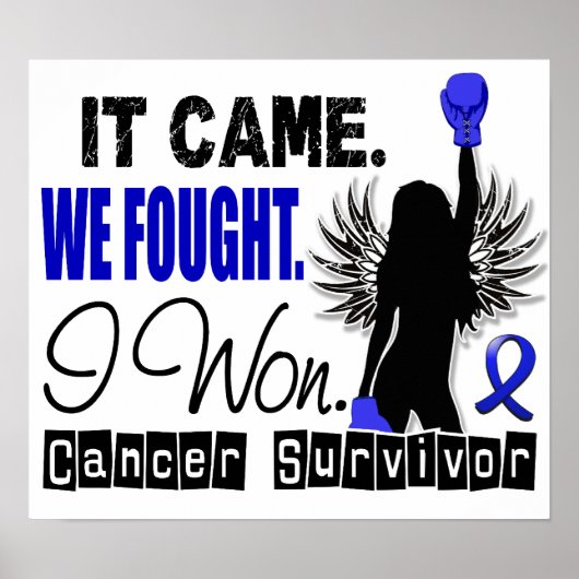 Survivor 22 Colon Cancer Poster (Voorkant)