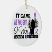 Survivor 22 Hodgkin's Lymfoom Keramisch Ornament (Rechts)