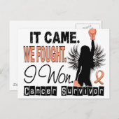 Survivor 22 Uteriene kanker Briefkaart (Voorkant / Achterkant)