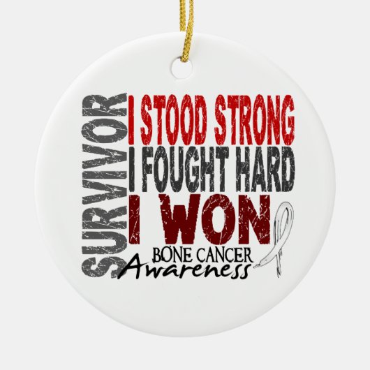 Survivor 4 botkanker keramisch ornament (Voorkant)