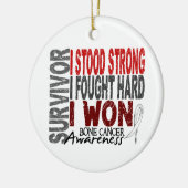 Survivor 4 botkanker keramisch ornament (Links)