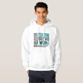 Survivor 4 Cervicale Kanker Hoodie (Voorkant volledig)