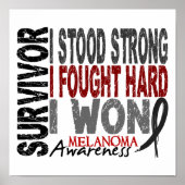 Survivor 4 Melanoma Poster (Voorkant)