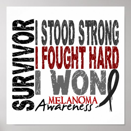 Survivor 4 Melanoma Poster (Voorkant)