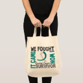 Survivor 5 Cervicale Kanker Tote Bag (Voorkant (product))