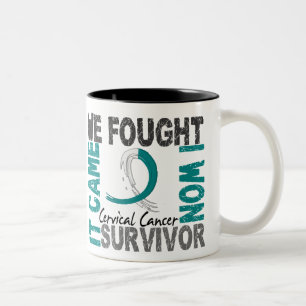 Survivor 5 Cervicale Kanker Tweekleurige Koffiemok