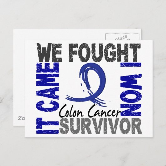 Survivor 5 Colon Cancer Briefkaart (Voorkant / Achterkant)