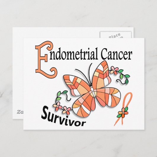 Survivor 6 Endometriumkanker Briefkaart (Voorkant / Achterkant)