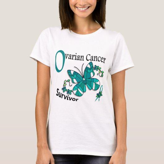 Survivor 6 Ovariumcarcinoom T-shirt (Voorkant)