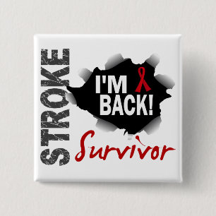 Survivor 7 Stroke Vierkante Button 5,1 Cm