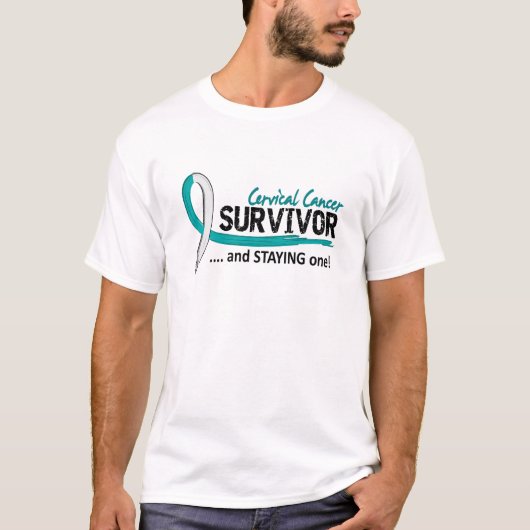 Survivor 8 Cervicale Kanker T-shirt (Voorkant)