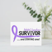 Survivor 8 Hodgkin lymfoom Briefkaart (Staand voorkant)