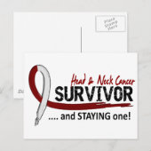 Survivor 8 Hoofdhalskanker Briefkaart (Voorkant / Achterkant)