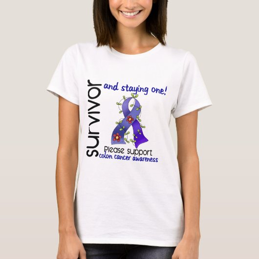 Survivor 9 Colon Cancer T-shirt (Voorkant)