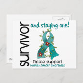 Survivor 9 Ovariumcarcinoom Briefkaart (Voorkant / Achterkant)