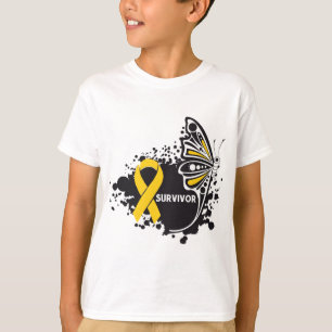 Survivor Abstracte Butterfly Neuroblastoma Cancer T-shirt
