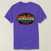 Survivor Africa Fans Outplay Outlast Memora T-shirt (Design voorkant)