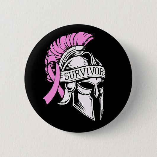 Survivor Borstkanker Ronde Button 5,7 Cm (Voorkant)