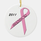 Survivor Borstkanker Survivor Ornament (Voorkant)