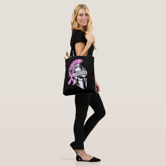 Survivor Borstkanker Tote Bag (Op model)