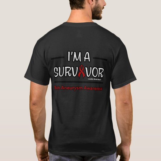 Survivor.. Brain Aneurysm T-shirt (Achterkant)