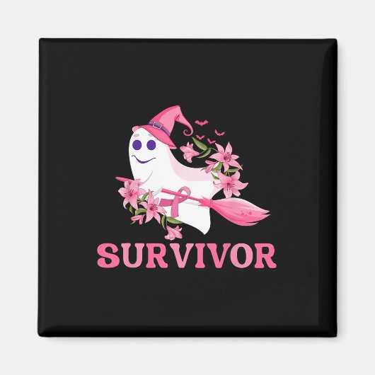 Survivor Breast Cancer Awareness Magneet (Voorkant)