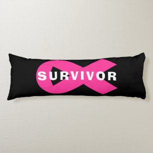 Survivor Breast Cancer Bewustheid Roze lint Lichaamskussen