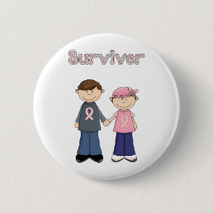 Survivor Cartoon Ronde Button 5,7 Cm