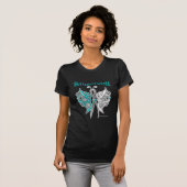 Survivor Celtic Butterfly - Cervical Cancer T-shirt (Voorkant volledig)