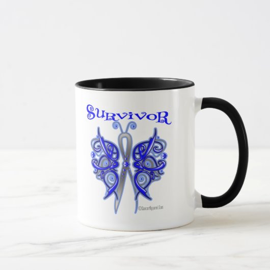 Survivor Celtic Butterfly - Colon Cancer Mok (Rechts)