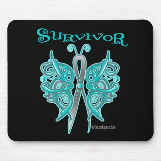 Survivor Celtic Butterfly - Ovariumkanker Muismat (Voorkant)