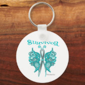 Survivor Celtic Butterfly - Ovariumkanker Sleutelhanger (Voorkant)