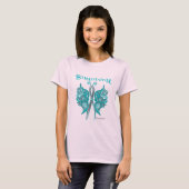 Survivor Celtic Butterfly - Ovariumkanker T-shirt (Voorkant volledig)
