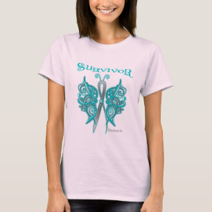 Survivor Celtic Butterfly - Ovariumkanker T-shirt