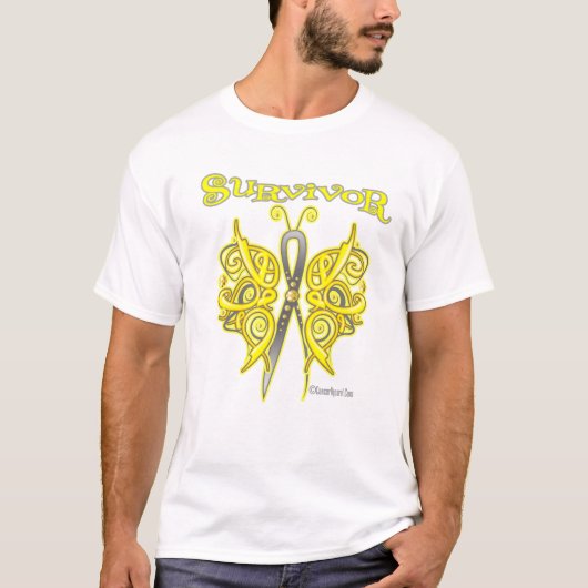 Survivor Celtic Butterfly - Sarcoma T-shirt (Voorkant)